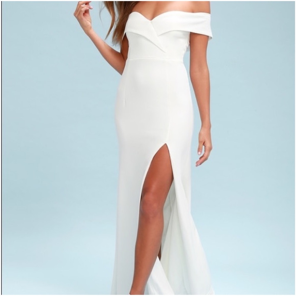 Lulu’s Song of Love White Maxi Dress